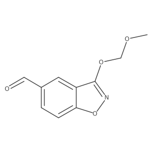 3-(Methoxymethoxy)-1,2-benzisoxazole-5-carboxaldehyde结构式