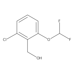 (2-Chloro-6-difluoromethoxy-phenyl)-methanol Structure