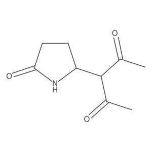 3-(5-Oxopyrrolidin-2-yl)pentane-2,4-dione Structure