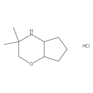 3,3-Dimethyl-octahydrocyclopenta[b]morpholine hydrochloride结构式