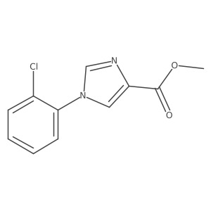 Methyl 1-(2-chlorophenyl)-1H-imidazole-4-carboxylate Structure