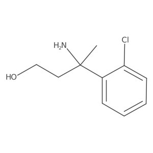 3-Amino-3-(2-chlorophenyl)butan-1-ol结构式