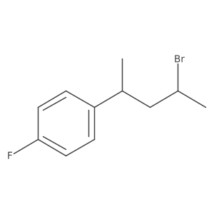 1-(4-Bromopentan-2-yl)-4-fluorobenzene Structure