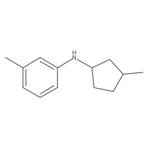 3-methyl-N-(3-methylcyclopentyl)aniline结构式