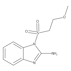 1-((2-Methoxyethyl)sulfonyl)-1H-benzo[d]imidazol-2-amine Structure