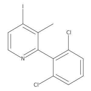 2-(2,6-Dichlorophenyl)-4-iodo-3-methylpyridine Structure