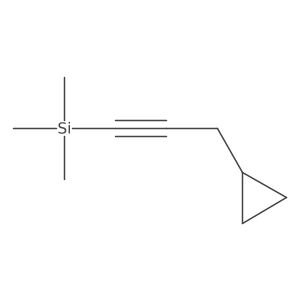 (3-Cyclopropylprop-1-yn-1-yl)trimethylsilane Structure
