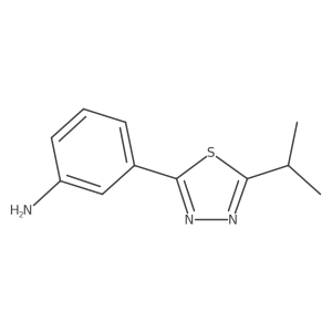 3-(5-Isopropyl-1,3,4-thiadiazol-2-yl)aniline结构式