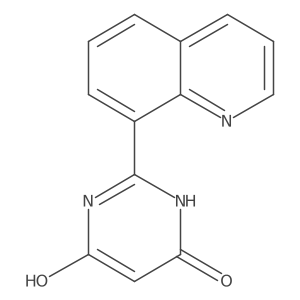 4(3H)-Pyrimidinone, 6-hydroxy-2-(8-quinolinyl)- Structure