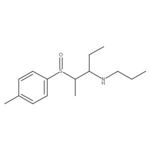 3-Pentanamine, 2-[(4-methylphenyl)sulfinyl]-N-propyl- Structure
