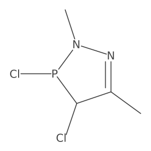 2H-1,2,3-Diazaphosphole, 3,4-dichloro-3,4-dihydro-2,5-dimethyl-结构式