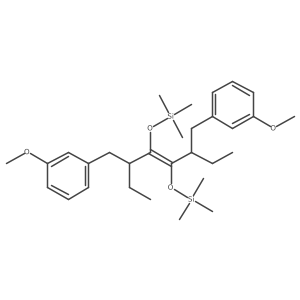 Bis-(3-methoxyphenyl)butan-2-yl) Tetramethyl Dioxa-disilaoct-4-ene Structure