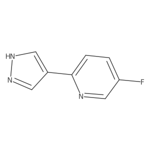 5-fluoro-2-(1H-pyrazol-4-yl)pyridine Structure