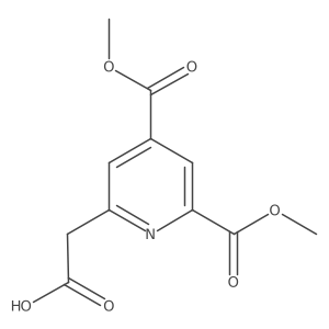 [4,6-Bis(methoxycarbonyl)pyridin-2-YL]acetic acid结构式