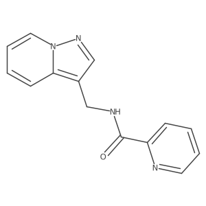 N-(pyrazolo[1,5-a]pyridin-3-ylmethyl)picolinamide结构式