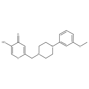 5-hydroxy-2-{[4-(3-methoxyphenyl)piperazin-1-yl]methyl}-4H-pyran-4-one Structure