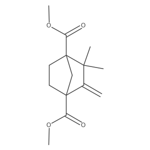 2,2-Dimethyl-3-methylene-bicyclo[2.2.1]heptane-1,4-dicarboxylic acid dimethyl ester Structure