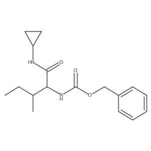 Z-N-Cyclopropyl-L-Isoleucinamide结构式