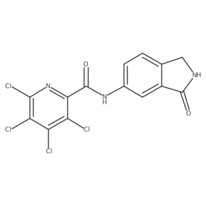 3,4,5,6-tetrachloro-N-(3-oxo-2,3-dihydro-1H-isoindol-5-yl)pyridine-2-carboxamide Structure