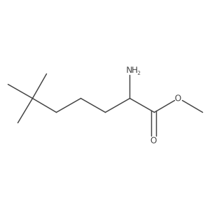 Methyl 2-amino-6,6-dimethylheptanoate结构式