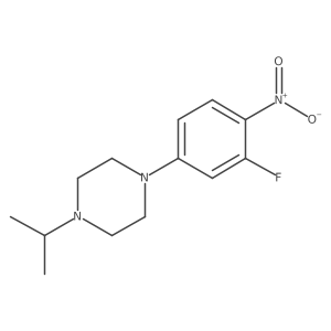 1-(3-Fluoro-4-nitrophenyl)-4-isopropylpiperazine结构式