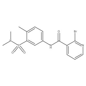 2-bromo-N-[3-(dimethylsulfamoyl)-4-methylphenyl]pyridine-3-carboxamide Structure