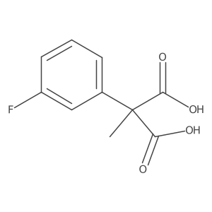 2-(3-Fluorophenyl)-2-methylpropanedioic acid Structure