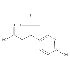4,4,4-Trifluoro-3-(4-hydroxyphenyl)butanoic acid Structure