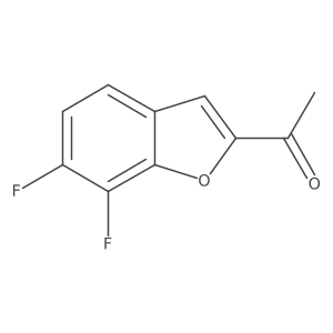 1-(6,7-Difluoro-1-benzofuran-2-yl)ethan-1-one结构式