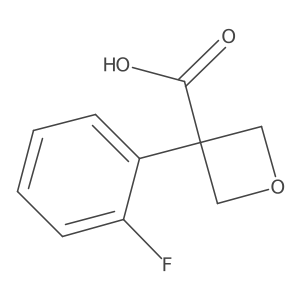 3-(2-Fluorophenyl)oxetane-3-carboxylic acid结构式