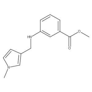 methyl 3-{[(1-methyl-1H-pyrrol-3-yl)methyl]amino}benzoate Structure