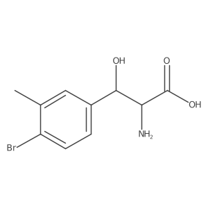 2-Amino-3-(4-bromo-3-methylphenyl)-3-hydroxypropanoic acid Structure