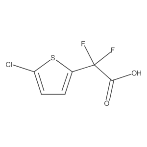 2-(5-Chlorothiophen-2-yl)-2,2-difluoroacetic acid结构式