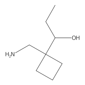 1-[1-(Aminomethyl)cyclobutyl]propan-1-ol Structure
