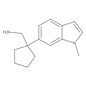 [1-(1-methyl-1H-indol-6-yl)cyclopentyl]methanamine Structure