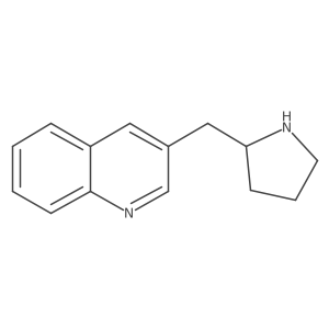 3-[(Pyrrolidin-2-yl)methyl]quinoline结构式