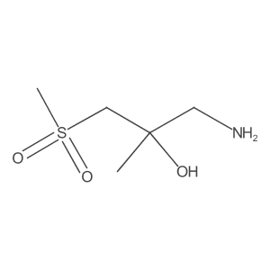 1-Amino-3-methanesulfonyl-2-methylpropan-2-ol结构式