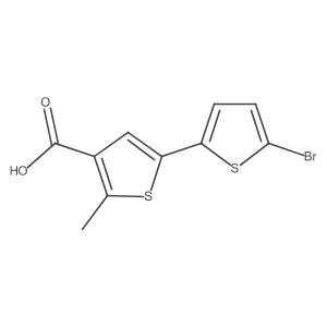 5'-Bromo-5-methyl-[2,2'-bithiophene]-4-carboxylic acid Structure