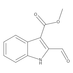 Methyl 2-formyl-1H-indole-3-carboxylate结构式