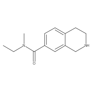 N-ethyl-N-methyl-1,2,3,4-tetrahydroisoquinoline-7-carboxamide结构式