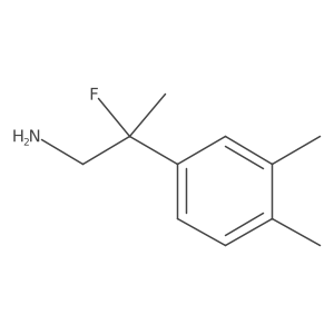 2-(3,4-Dimethylphenyl)-2-fluoropropan-1-amine结构式