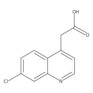 2-(7-Chloroquinolin-4-yl)acetic acid结构式