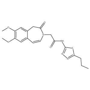 2-(7,8-dimethoxy-2-oxo-1,2-dihydro-3H-3-benzazepin-3-yl)-N-(5-propyl-1,3,4-thiadiazol-2-yl)acetamide Structure