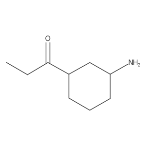 1-(3-Aminocyclohexyl)propan-1-one结构式