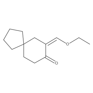7-(Ethoxymethylidene)spiro[4.5]decan-8-one结构式