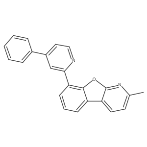 2-Methyl-8-(4-phenyl-2-pyridinyl)benzofuro[2,3-b]pyridine结构式