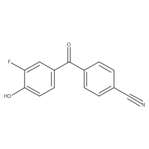 4-(3-Fluoro-4-hydroxy-benzoyl)-benzonitrile Structure
