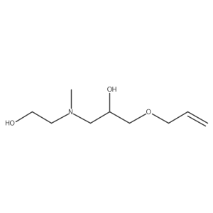 1-Allyloxy-3-[(2-hydroxy-ethyl)-methyl-amino]-propan-2-ol结构式