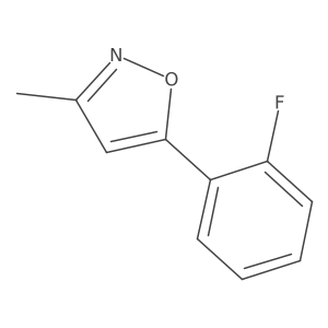 5-(2-Fluorophenyl)-3-methyl-1,2-oxazole Structure