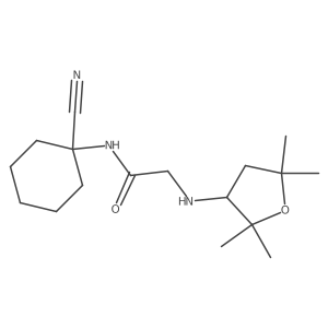 N-(1-Cyanocyclohexyl)-2-[(2,2,5,5-tetramethyloxolan-3-YL)amino]acetamide Structure